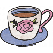 Woodland Tea Party Rose Teacup