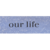 Woodland Tea Party Our Life Word Art