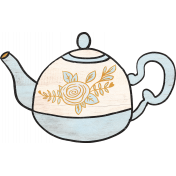 Woodland Tea Party Elements No. 2 teapot fancy