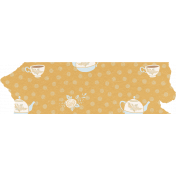 Woodland Tea Party Elements No. 2 washi tea