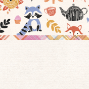 Woodland Tea Party Critters Journal Card 4x4