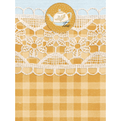 Woodland Tea Party Tea Journal Card 3x4