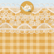 Woodland Tea Party Tea Journal Card 4x4