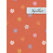 Woodland Tea Party Together Journal Card 3x4