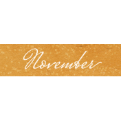 Woodland Tea Party November Word Art