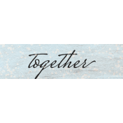 Woodland Tea Party Together Word Art