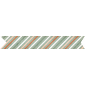 Winter Woods Element striped banner
