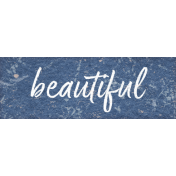 Winter Woods Element word art beautiful