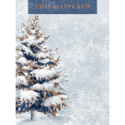 Winter Woods Tree 3x4 Journal Card