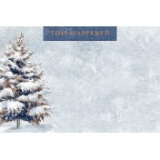 Winter Woods Tree 4x6 Journal Card
