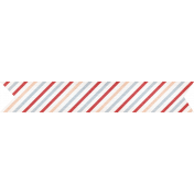 Winter Woods Striped Banner