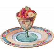 Vintage Food fruit cocktail