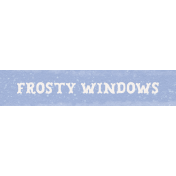 Sweet Snowflake Frosty Windows Word Art Snippet 