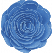 Once Upon a Snowy Day Blue Flower