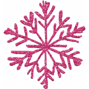 Once Upon a Snowy Day Element snowflake hot pink