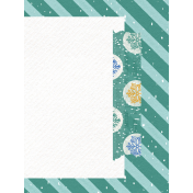 Once Upon A Snowy Day Striped 3x4 Journal Card