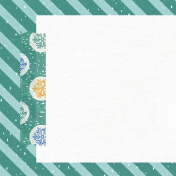 Once Upon A Snowy Day Striped 4x4 Journal Card