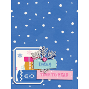 Once Upon A Snowy Day Time To Read 3x4 Journal Card