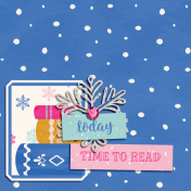 Once Upon A Snowy Day Time To Read 4x4 Journal Card