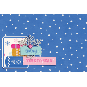 Once Upon A Snowy Day Time To Read 4x6 Journal Card