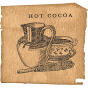Cocoa and Shortbread Vintage Ephemera Hot Cocoa