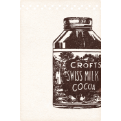 Cocoa and Shortbread Vintage Epehmera Chocolate Milk