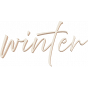 Cocoa and Shortbread Winter Word Art