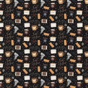 Cocoa and Shortbread Black Hot Cocoa Paper 