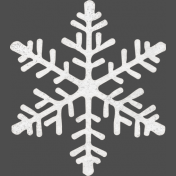 Delight Mixed Media Mini White Snowflake