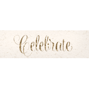 Evergreen word art celebrate
