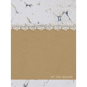Evergreen Details 3x4 Journal Card