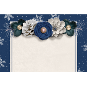 Evergreen Snowflakes 4x6 Journal Card