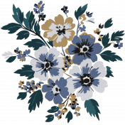 Evergreen Flower Sticker Alternate