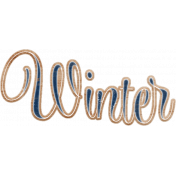 Evergreen Winter Word Art