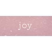 Evergreen Joy Word Art Snippet