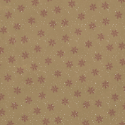 Evergreen Red and Tan Snowflakes Paper