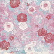 Cherish Mixed Media Roses Paper
