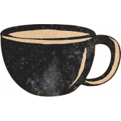 Countryside Black Teacup