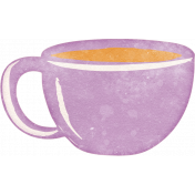 Countryside Lavender Teacup Sticker