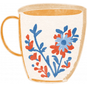 Countryside White Mug Sticker