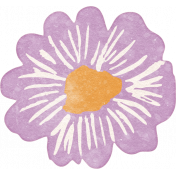 Countryside Lavender Flower Sticker