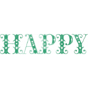 Countryside "Happy" Word Art