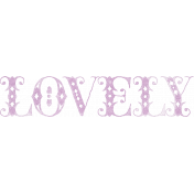Countryside "Lovely" Word Art