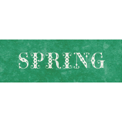 Countryside "Spring" Word Art Snippet