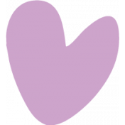 Countryside Lavender Heart Illustration 
