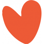 Countryside Red Heart Illustration 