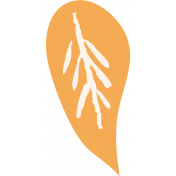 Countryside Yellow Leaf Illustration 