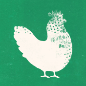 Countryside Artsy Chicken Journal Card 4x4