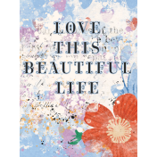 Countryside Beautiful Life Journal Card 3x4