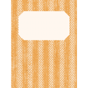 Countryside Farmhouse Stripe Journal Card 3x4